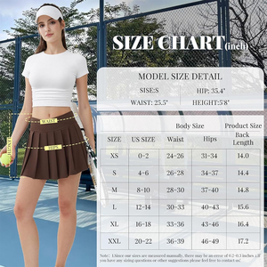 Jupes de tennis pour femmes les plus vendues, couleur personnalisable, respirantes, anti-humidité, séchage rapide, taille haute, jupes de sport - Product Image 6