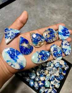 Natural Blue Afghanite Gemstone Cabochon | Wholesale Loose Stone for Jewelry Making & Healing Crystals - Product Image 6