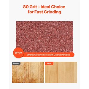 10 Pezzi Nastri Abrasivi in Ossido di Alluminio Grana 80, 6 x 48 Pollici, per Lavorazione del Legno, Acciaio, Alluminio e Materiali Non Ferrosi - Product Image 6