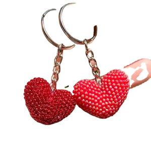 พวงกุญแจลูกปัดปักด้วยมือสำหรับผู้หญิงสีอ่อนสวยจากอินเดีย - Product Image 1