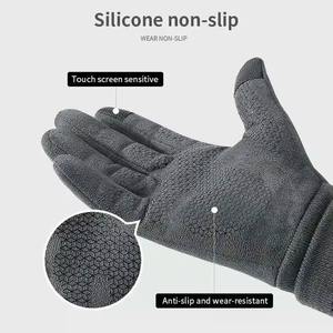 Gants d'hiver en cuir de haute qualité, doublés thermiquement, pour les activités de plein air par temps froid et la conduite - Product Image 4