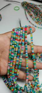 Perles facettées rondes en opale disco naturelle de qualité supérieure, taille 4 mm à 5 mm, perles en opale disco arc-en-ciel pour la fabrication de bijoux - Product Image 6