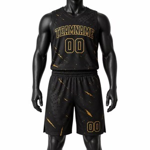 Tenue de Basketball Personnalisée Complète : Maillot et Short Sublimés Respirants à Séchage Rapide pour Jeunes et Adultes – Vêtements de Sport d'Extérieur - Product Image 1