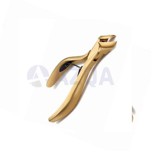 En gros, Coupe-ongles de pied robuste doré, en forme de lune, à double ressort, pour ongles incarnés, avec lames à bords tranchants - Product Image 4
