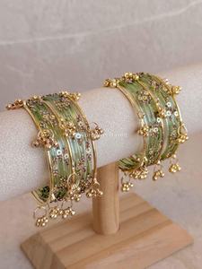 Highest Selling Viral Trendy Multicolor Kashmiri Jhumki <b>Bangles</b> Set Bridal Wedding Party Wear Premium Wholesale Price <b>Copper</b> - Product Image 6