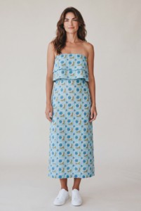 Women’s Handblock Print <b>Tube</b> <b>Dress</b> Strapless Casual <b>Dress</b> for Summer <b>Dress</b> Everyday Wear At Wholesale Price - Product Image 1