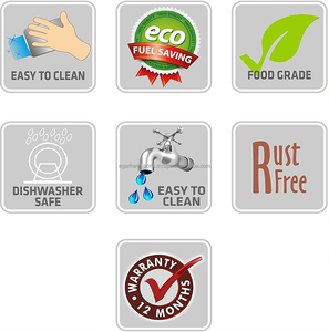 Marmite en acier inoxydable allemand de qualité supérieure avec base en cuivre – Marmite de cuisson robuste - Product Image 5