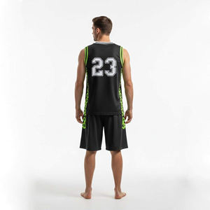 Camiseta de Baloncesto Retro Sublimada de Diseño Personalizado al por Mayor, Conjunto de Camisetas y Pantalones Cortos para Hombre - Product Image 2