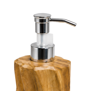 Ensemble de lavage des mains en teck de luxe ARTERRA, distributeur de savon liquide moderne et durable, facile à nettoyer, imperméable, écologique, pour hôtels - Product Image 3