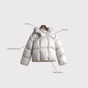 Ropa de Talla Grande para Hombre, Chaqueta Acolchada Gruesa de Color Sólido, Chaqueta Informal de Invierno para Hombre, Abrigos de Plumón para Hombre y Mujer - Product Image 6