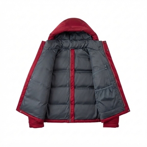 Custom <b>Men's</b> Hooded Puffer <b>Jacket</b> Winter Insulated Outdoor Wear - Product Image 4
