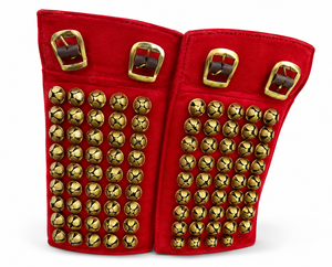 Chevillères en métal plaqué avec clochettes en laiton pour la danse classique traditionnelle Bharatanatyam, Kathak et danse folklorique - Product Image 5