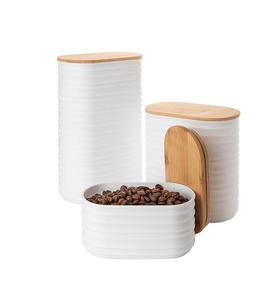 Private <b>Labelling</b> Metal Kitchen Storage <b>Jar</b> With Secure Airtight Lid <b>For</b> Keeping <b>Spices</b> And Dry Food Fresh - Product Image 1