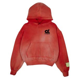 Sudadera con Capucha de Forro Polar Regular para Hombre, 100% Algodón, Antiarrugas, Estilo Urbano, Aspecto Desgastado por el Sol, Sudadera con Capucha de Forro Polar Personalizada para Hombre, OEM - Product Image 1