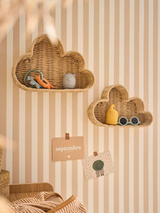Adorable y maravilloso para la habitación de bebés y niños, perfecto para organizar suministros, cesta decorativa de pared con forma de nube de papel. - Product Image 4
