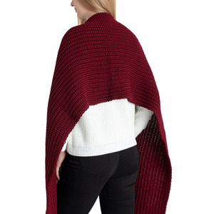 360g Thickened Striped Jacquard Acrylic Scarf Winter Shawl-Simple Warm Breathable Lightweight Long Multifunction Scarf - Product Image 2