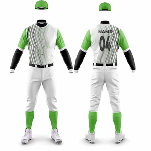 Customized Baseball Uniform Sets <b>Men</b> Latest Design 2025 100% Polyester Breathable High Quality OEM Service stylish quality - Product Image 3