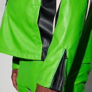 Custom Design Retro Classic Leather Motorcycle <b>Jacket</b> Oem logo Patch Genuine Leather <b>Racing</b> <b>Jacket</b> for Men - Product Image 6