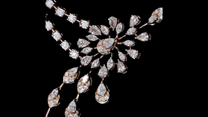 Elegante Juego de Collar de Novia de Plata 925 con Diamantes Cultivados en Laboratorio |   Joyería de Diseño para Bodas |   Proveedor de Joyería Nupcial - Product Image 5