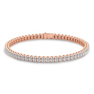 IGI Certified 14k 18k <b>Solid</b> <b>Gold</b> Bracelet Everlyn Oval Lab Diamond Tennis Bracelet Adjustable VS1 Quality Jewellery For Women - Product Image 5
