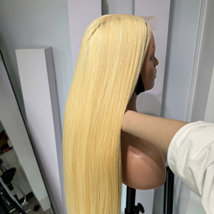 Extensiones de cabello natural de fábrica de precio humano vietnamita de color rubio liso de hueso - Product Image 5