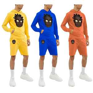 Ensemble deux pièces décontracté pour homme : sweat à capuche et short en molleton French Terry, idéal pour le jogging - Product Image 6