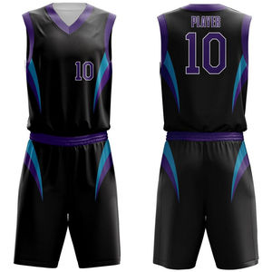 Großhandel Basketball-Trikot-Set Maßgefertigte Micromesh-Uniform mit Spielernamen für Highschool-Teams in Großmengen - Product Image 1