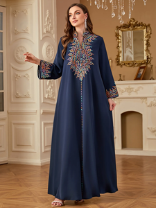 Vestido Musulmán Eid Abaya para Mujer, Vestidos Largos Musulmanes Bordados, Caftán Largo para Fiesta, Jalabiya Ramadán, Túnica Árabe Dubai 2026 - Product Image 2