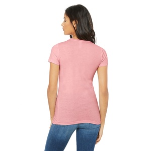 Trống Của Phụ Nữ T-Shirts Bán Buôn Giá Pebble Bella + Vải Của Phụ Nữ Mỏng Phù Hợp Với Thoáng Khí Tròn Cổ, Thể Thao Được Trang Bị Tee - Product Image 4