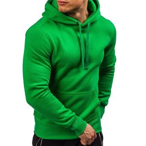 Pull à capuche de haute qualité pour hommes avec logo personnalisé respirant doux au toucher fermeture à cordon hauts d'entraînement sportif avec poche - Product Image 4
