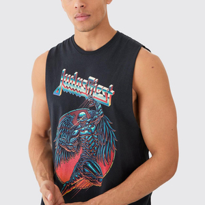 เสื้อกล้ามผู้ชายแบบมีซับใน ระบายอากาศได้ดี ผ้าฝ้าย คอกลม - Product Image 3