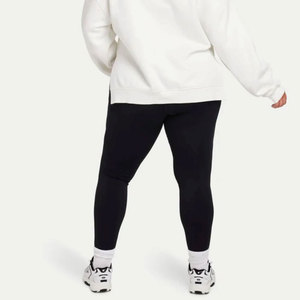 Leggings de yoga taille haute réfléchissants écologiques sans coutures, longueur intégrale, avec panneau en maille texturée côtelée, extensibles dans les quatre sens, en Spandex - Product Image 3