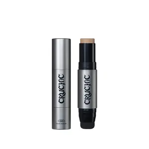 CRUCHIC Founcealer- Made in Korea core essence nature foundation concealer round puff functionality natural skin tone styling