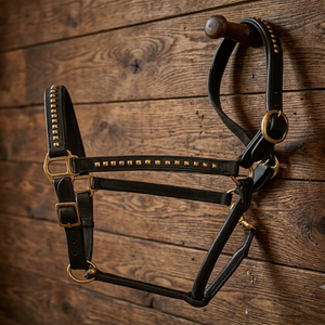 Harnais en cuir pour cheval avec cristaux, style western, durable, pour usage équestre, équipement équestre, harnais en cuir pour cheval - Product Image 6
