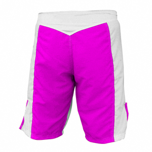 กางเกงขาสั้นฝึกซ้อม MMA น้ำหนักเบา สีสันตัดกัน ผลิตจากโพลีเอสเตอร์ 100% ระบายอากาศได้ดี แห้งเร็ว เหมาะสำหรับศิลปะการต่อสู้ - Product Image 2