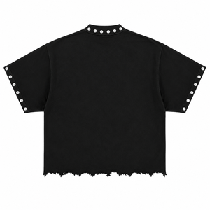 Camiseta Casual Personalizada para Hombre, Corte Regular, Negra, Manga Corta, Impresión Fotográfica Digital, Tela de Jersey de Algodón Antipilling de 320g - Product Image 4
