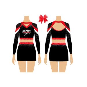Tenue de cheerleading tendance pour ligue scolaire, vêtements d'entraînement, costume imprimé avec logo personnalisé, style 100% polyester, impression numérique - Product Image 5