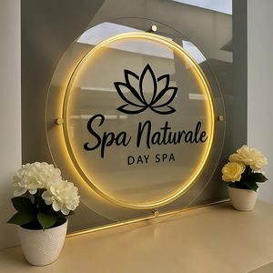 Letras de Canal con Restauración de Color Real para Exteriores, Resistentes a la Intemperie, Letrero LED para Spa, Logotipo Acrílico Personalizado - Product Image 1