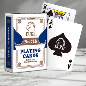 ดยุค716คุณภาพสูงแกนกระดาษสีดำไพ่โป๊กเกอร์เล่นไพ่ดัชนีมาตรฐานคลาสสิก - Product Image 5