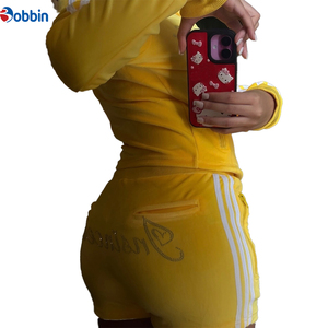 Conjuntos Deportivos Personalizados para Mujer con Logotipo, 2 Piezas, Tejido de Algodón con Rayas, Conjuntos Deportivos Urbanos con Logotipo Personalizado, Conjunto de Ropa Femenina de Manga Larga - Product Image 6