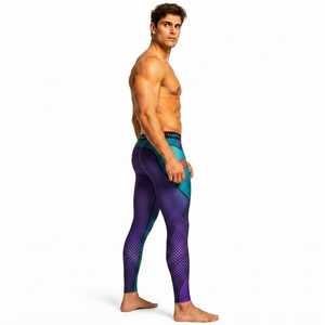 Leggings pour hommes durables, fabriqués avec des matériaux extensibles de qualité supérieure, offrant des performances fiables, un confort optimal et une qualité durable, OEM. - Product Image 6