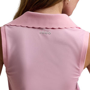 Camiseta sin Mangas para Mujer, Corte Entallado, Casual, Tejida, con Logotipo Personalizado, Elástica, Piqué, Transpirable, que Absorbe la Humedad - Product Image 5