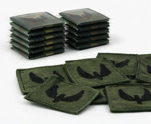 Parche Bordado con Diseño de Rueda Alada y Oliva, Estilo Táctico, Insignia para Uniforme - Product Image 3