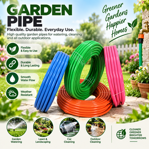 Tuyau d'arrosage de jardin en PVC léger anti-corrosion avec enrouleur, personnalisable de 1/2 à 2 pouces pour l'irrigation domestique et de jardin - Product Image 1