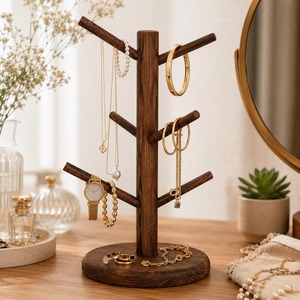 Luxury Modern Multifunction Handmade Wooden <b>Mug</b> <b>Tree</b> Coffee Cup Holder Stand Countertop Rack Organizer Kitchen Coffee Bar Home - Product Image 4