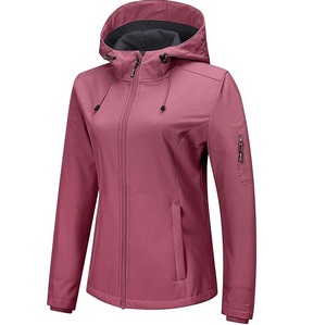 Chaqueta Impermeable con Capucha, Delgada, de Tela Softshell, Unisex, Color Sólido, Material de Lino/Algodón, Cierre de Cremallera, Bolsillos, Transpirable, Resistente al Viento - Product Image 1