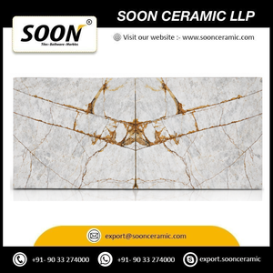 Mármol Premium Taj Mahal-1, Losa Grande de Calcita Pulida, Decoración Ecológica Moderna y Contemporánea para Pared de Sala de Estar, de Rajasthan - Product Image 3