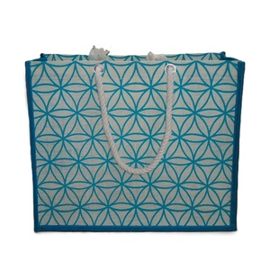 Sacs de transport en jute en gros, sacs en toile de jute plus grands 43 x 33 x 18 cm, sacs en toile de jute 100% naturelle, sac de plage en jute le moins cher - Product Image 1