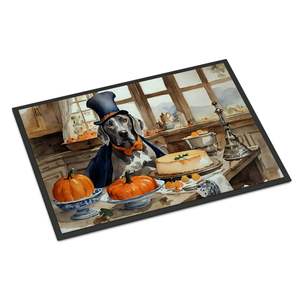 Weimaraner Automne Cuisine Citrouilles Paillasson 24H X 36W Antidérapant Intérieur Extérieur Tapis D'entrée Lavable Low Pile Tapis Ensemble pour - Product Image 1