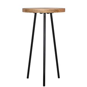 โต๊ะข้างโบราณแบบดั้งเดิม ทำจากโลหะและไม้แข็งแรง ทนทาน ใช้งานได้หลากหลาย เหมาะสำหรับใช้ภายในบ้าน ห้องนั่งเล่น โต๊ะกาแฟ สำหรับบ้านและสำนักงาน - Product Image 2